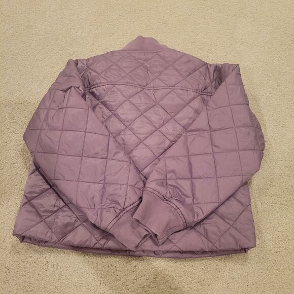 GAP Kids lightweight quilted puffer jacket In Lavender Size large (10-11) - Picture 3 of 8